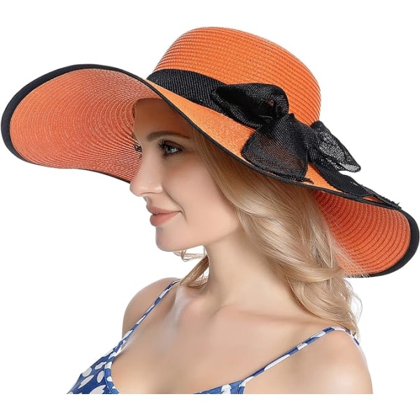 1 st Dam Sun Straw Hat Bred Brätte UV UPF 50 Summer Hat