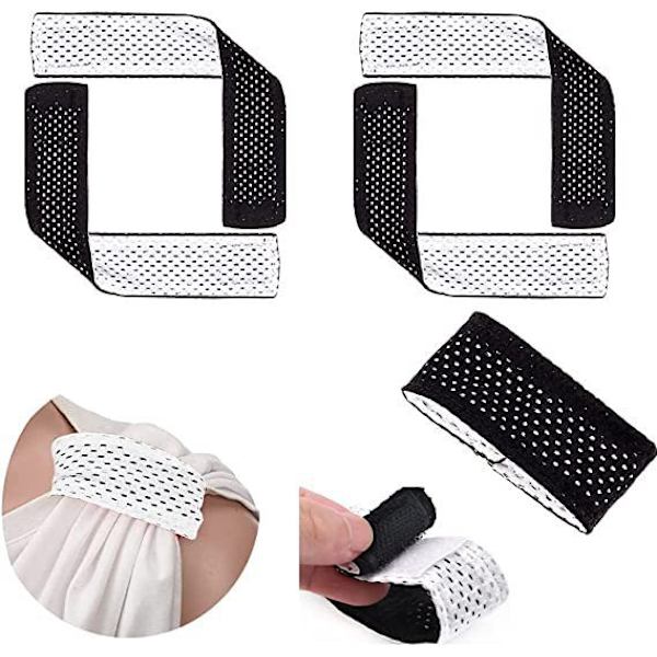 2 par jersey anti-slip fiksering ærme strop fodbold