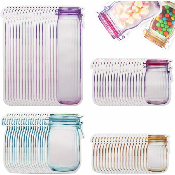 Mason-glas selvforseglende poser snack-organiseringsposer emballageposer
