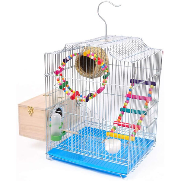 Parrot Boetlåda Fågelhus Undulater Trä Uppfödningslåda Par