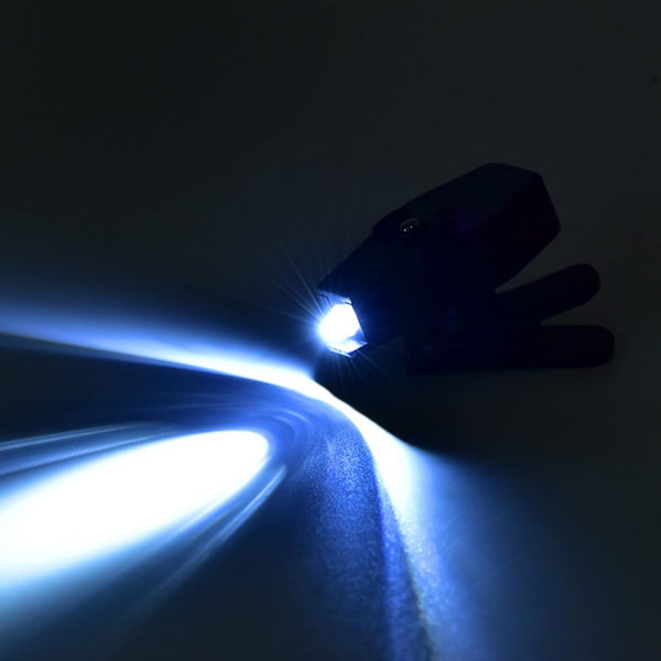 2 stk Universelle Fleksible Super Lyse LED Klips-På Mini Boklys