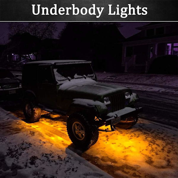10 stk. LED Rock Lights, LED Skærmlys, Hjulbuelamper, LED-lys til lastbiler, golfvogne, Jeep Wrangler, RZR,