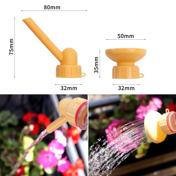 2 stk. Simple drikkeflaske tud lang tud spraydåse sprinkler