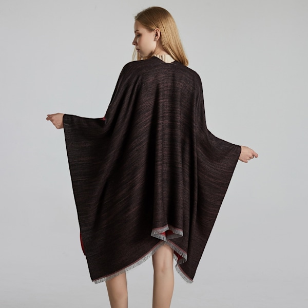 Lätt sjal/scarf tvåfärgad rosdesign konturer pashmina (Välj bland 6 färger)