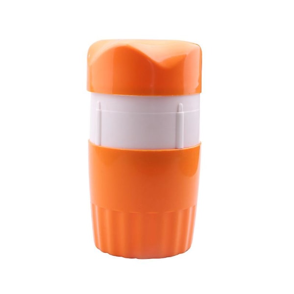 Orange 2-pack manuella juicepressar, 2-pack juicepress enkel juice squeezer manuell bärbar juicepress köksredskap