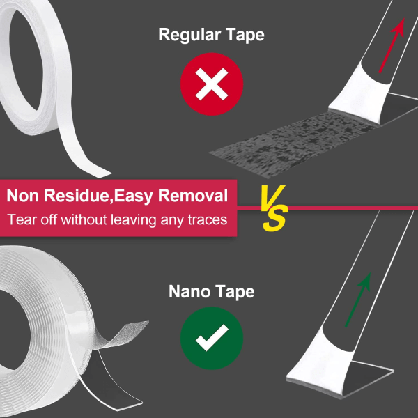 Dobbeltsidig tape, transparent dobbeltsidig tape, nano tape