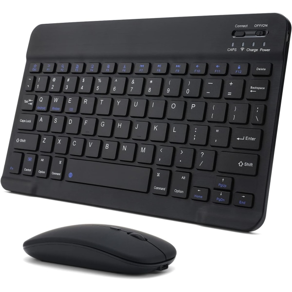 Rechargeable Bluetooth Keyboard and Mouse Combo Ultra-Slim Porta