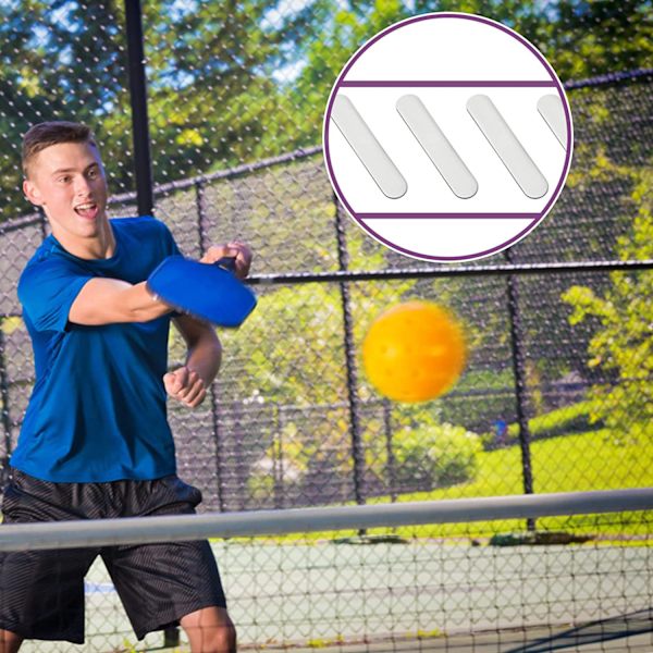 30 stycken silvervita självhäftande blyvikter för pickleballracket