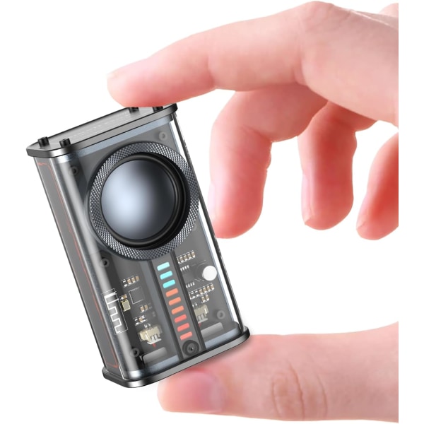 Portable Bluetooth Speaker with Lights, Transparent Wireless Min