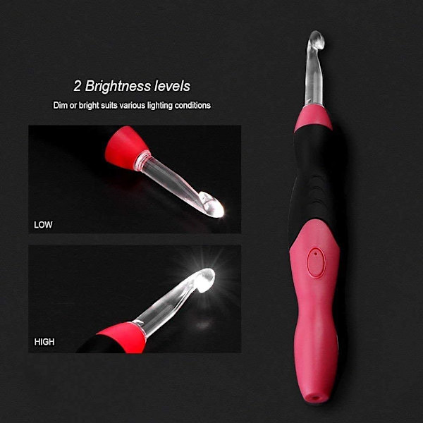 Luminous virkningsset med ergonomiska grepp utbytbara huvuden 2,5 mm till 8,0 mm