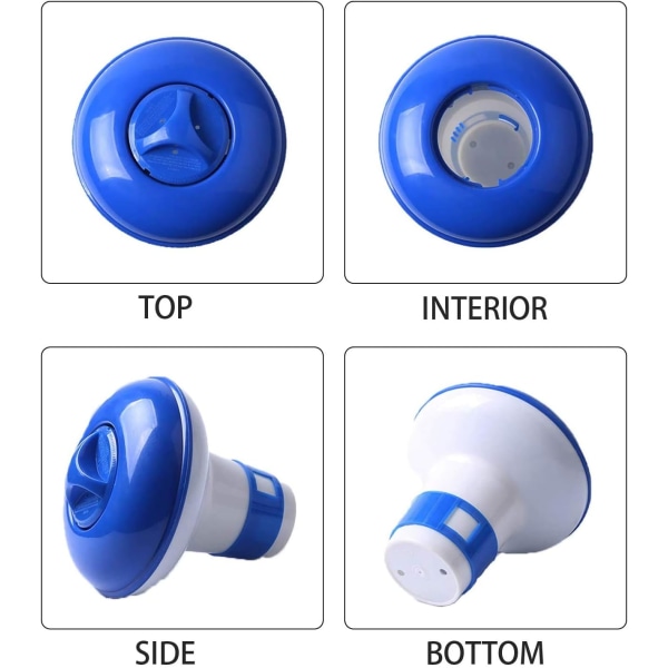 1 flytende klor-dispenser for svømmebasseng, svømming