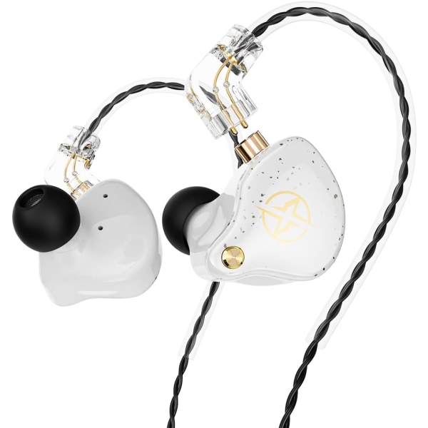 Kablede in-ear-hodetelefoner, dyp bass HiFi-hodetelefoner med avtakbare B-pin-kabler