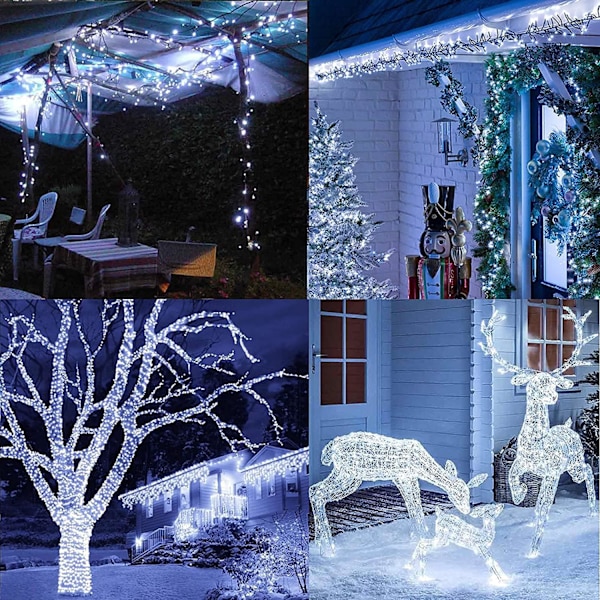 Solcellsjulbelysning, 22M 200 LED utomhus solcellsjulgran