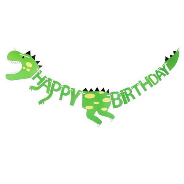 Grattis på födelsedagen Banners Dinosaur Party Dekor Dusch Pojkar födelsedag