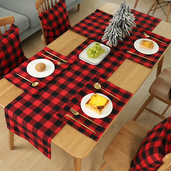 Ruutuinen ruokailualusta 44 * 29cm 2 kpl