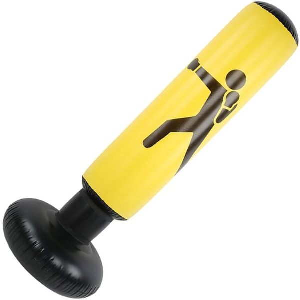 1 Stycke Gul Uppblåsbar Boxningskolonn, Fitness Boxningssäck,