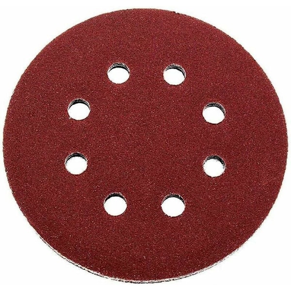 Professionelle slibeskiver (P240) 50 stk. 8 huller Ø 125 mm korn 240 til excenterslibere Slibepapir