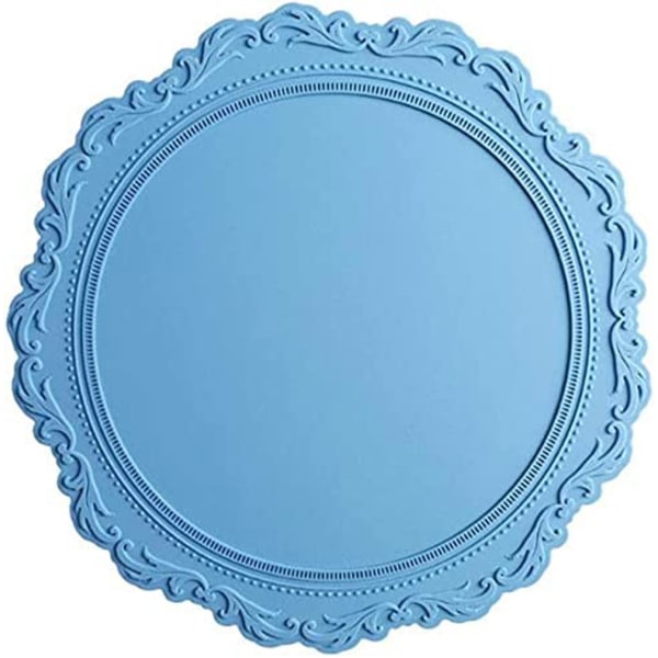 Runde Silikon Placemats Bordmatte Tykkere Varmebestandig