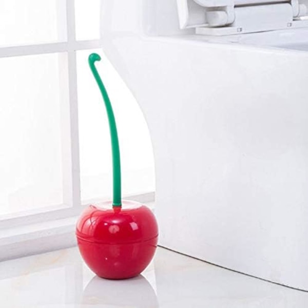 1 flower toilet brush, wine red cherry shaped toilet brush,