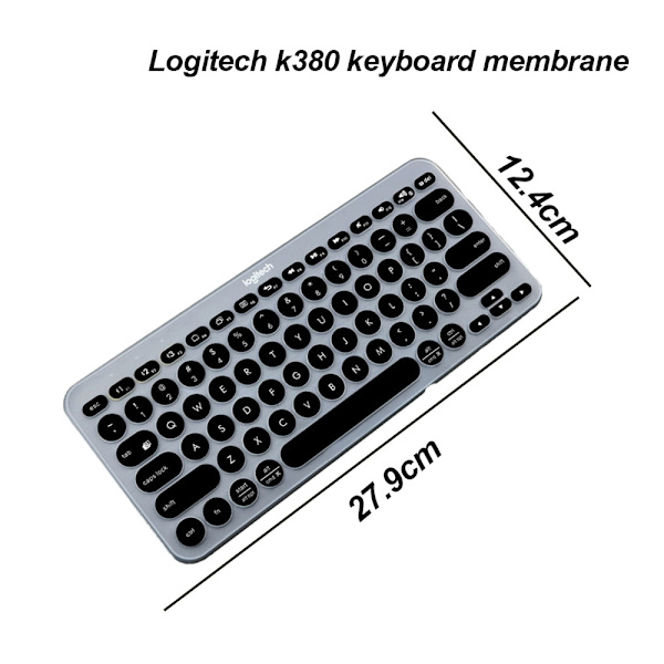 Logitech k380 tangentbordsskydd original full täckning tyst silikon