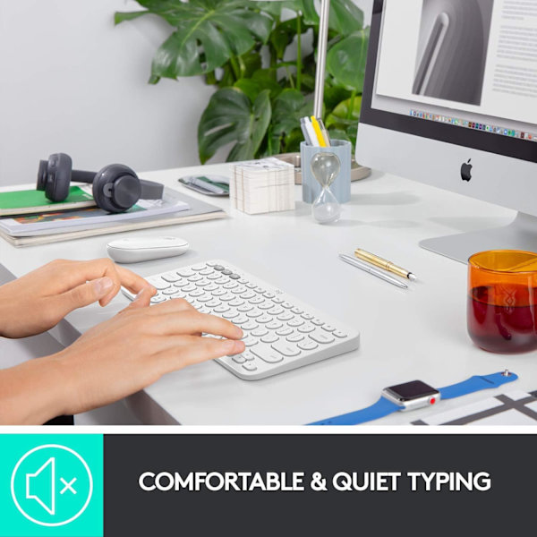 K380 Multi-Device Bluetooth-tastatur til Mac med kompakt, slankt