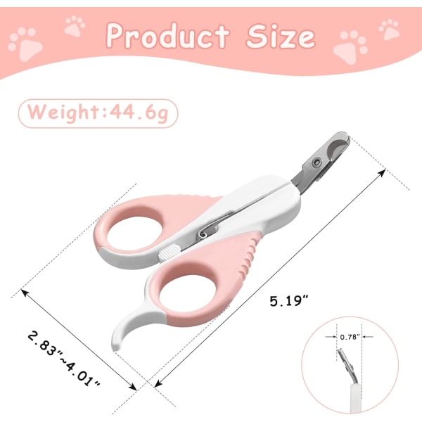 One cat Nail clipper, kitten adult cat nail clipper, stainless