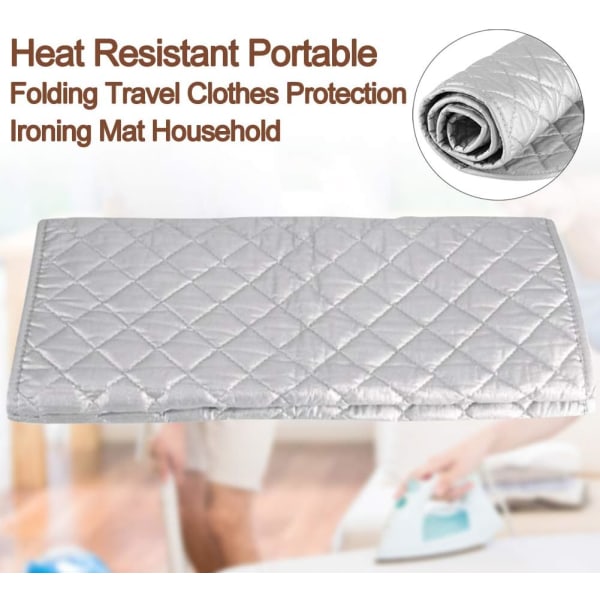 1 piece silver 48*85cm ironing mat, portable travel heat