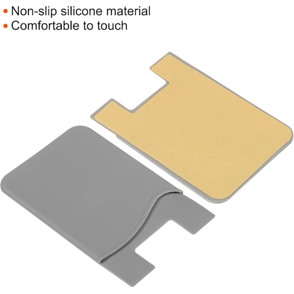 3-delat smartphonefodral med kortfack och silikonbaksida