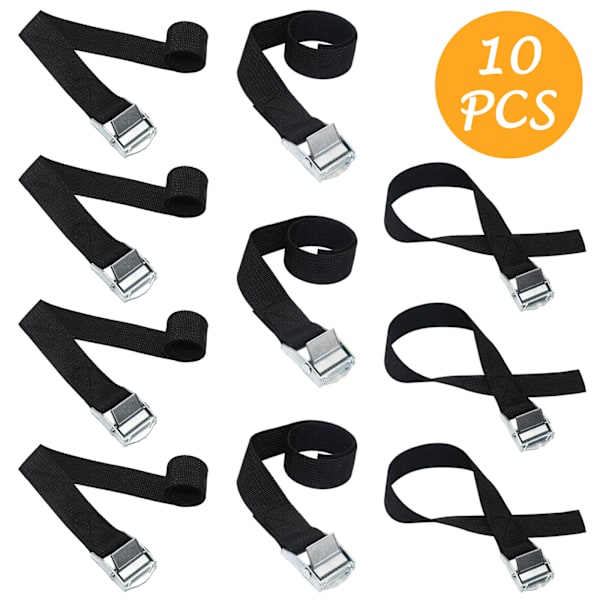 10 set tryckspännen i zinklegering, buntband
