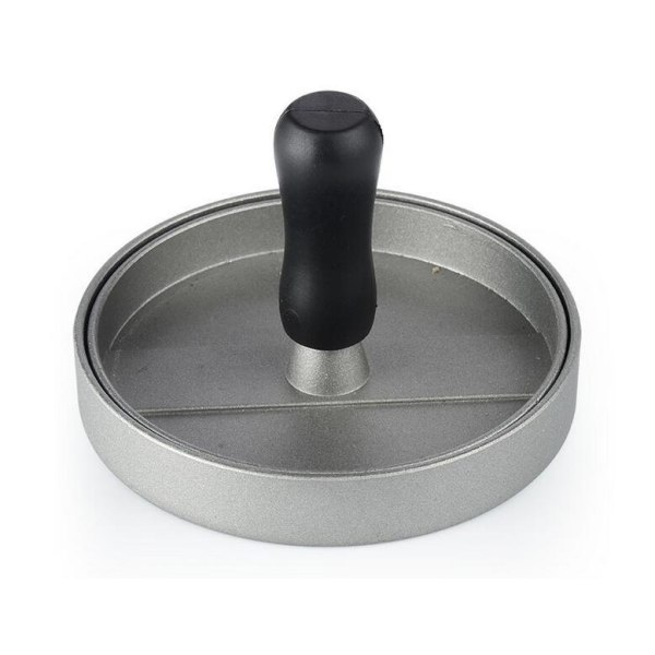 1 stycke hamburgerpress i plast med handtag, livsmedelsgodkänd aluminiumlegering