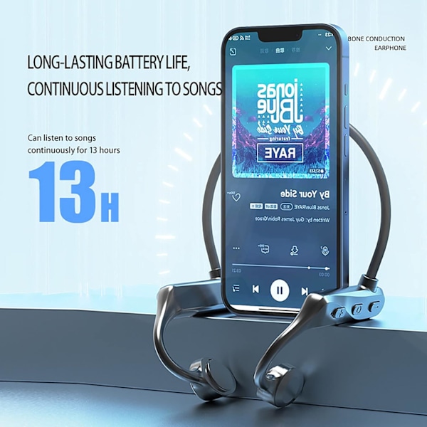 1 kpl Avokorvaiset Bluetooth-urheilukuulokkeet, vedenpitävät langattomat