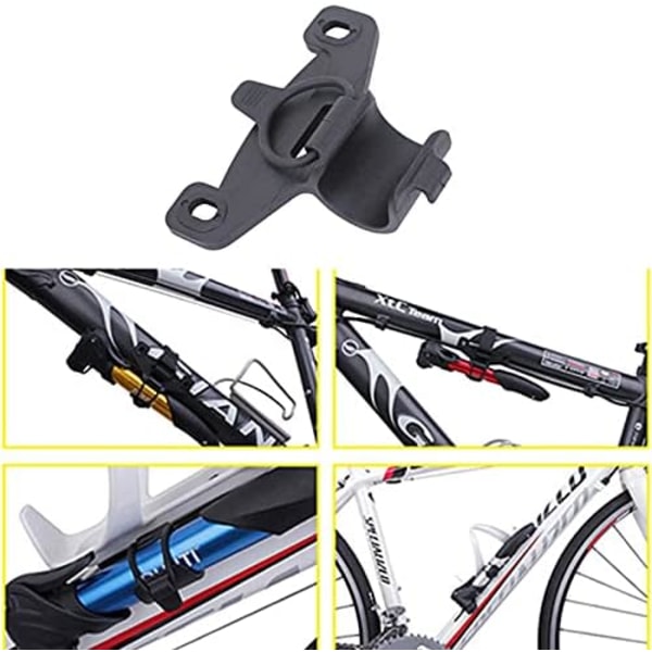 2-piece black bicycle pump bracket universal pump clamp bicycle