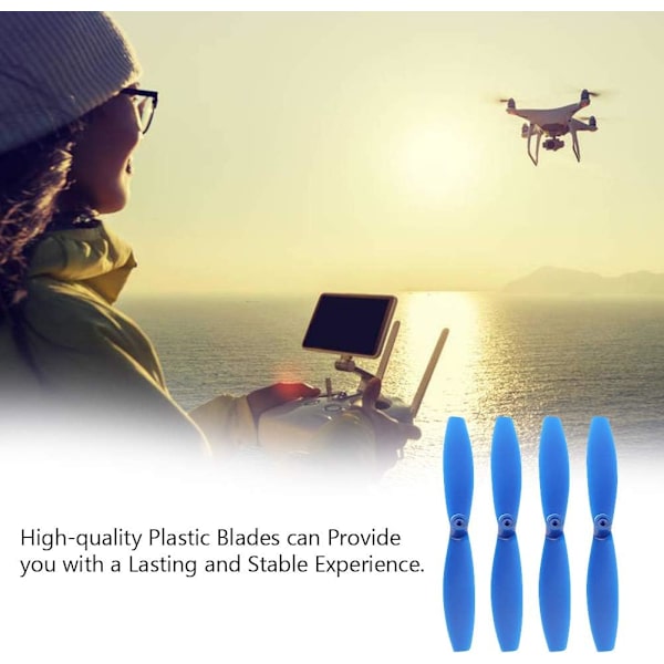 4 propellerblad, fyrrotor drone papegoja liten drone rullande