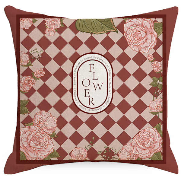 Set med 4 Kuddfodral, 45x45cm Kuddfodral Dekorativa Soffkuddar för Sovrum, Soffa, Stol, Säng, Trädgård (V