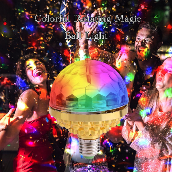 Färgglada roterbara magic bollljus, fest, samlingsscen,