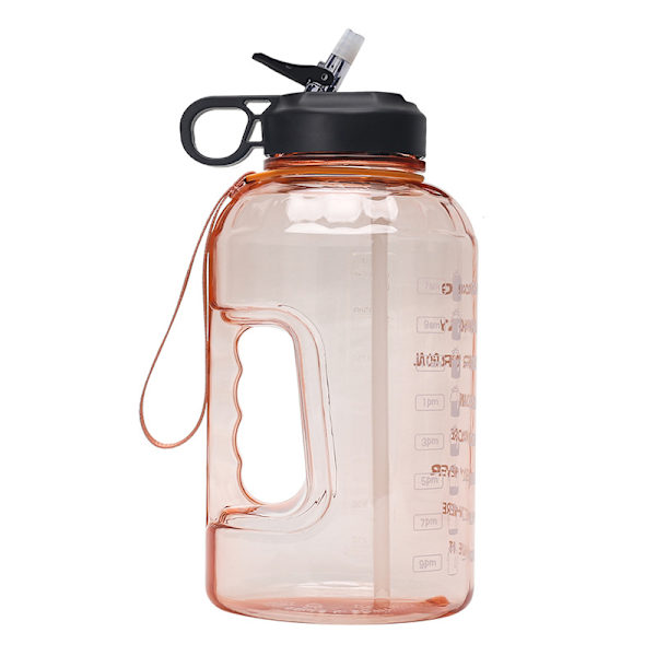 Halv gallons plastik sportsflaske bærbar rumkop (pink) 1