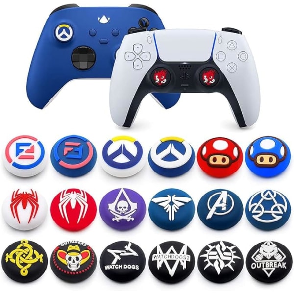 2 st joystick-skydd i silikon för PS5