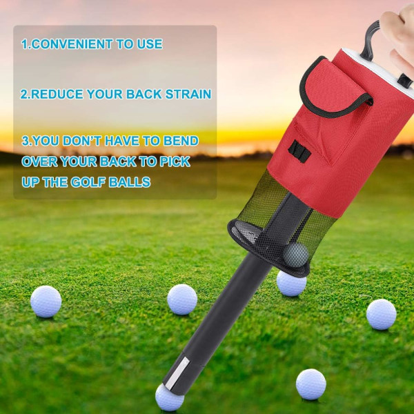 1 st golfbollsplockare. Bollplockaren behöver inte böjas ner