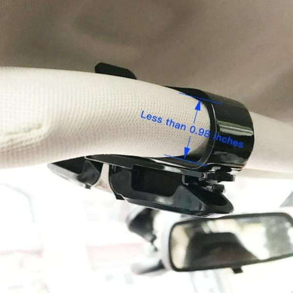 Aurinkosuojan liitäntä, 2 pakkausta Aurinkolasien pidikettä auton aurinkosuojaan, Auto