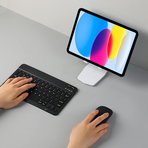 Uppladdningsbar Bluetooth-tangentbord och mus-kombination Ultra-Slim Porta