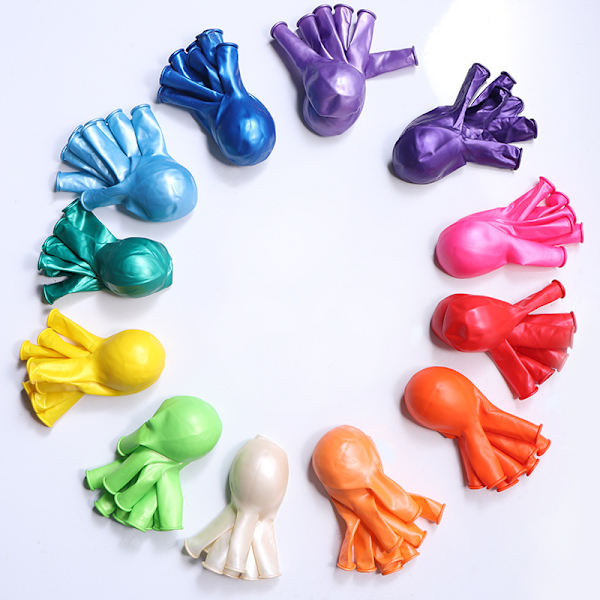 Balloner Pakke med 100, 12 tommer, assorterede lyse farver, lavet