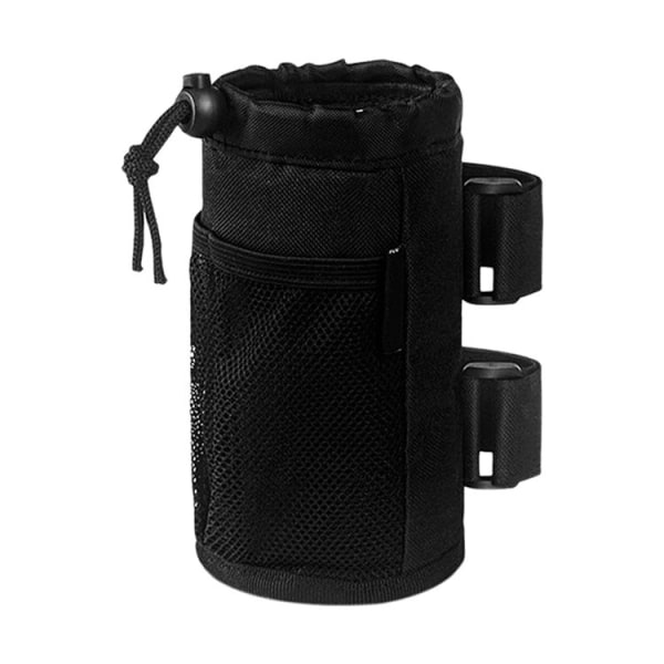 1 svart vattenflaskväska, universal cykelflaskhållare med mesh