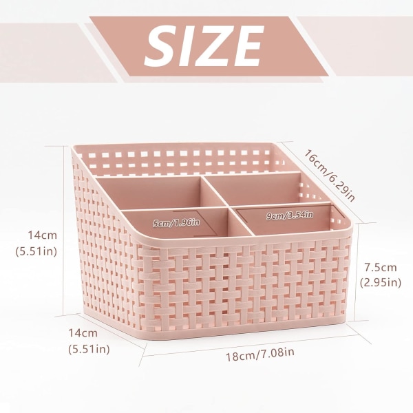 1 piece(Pink)Storage Basket, Cosmetic Box Organiser,Plastic