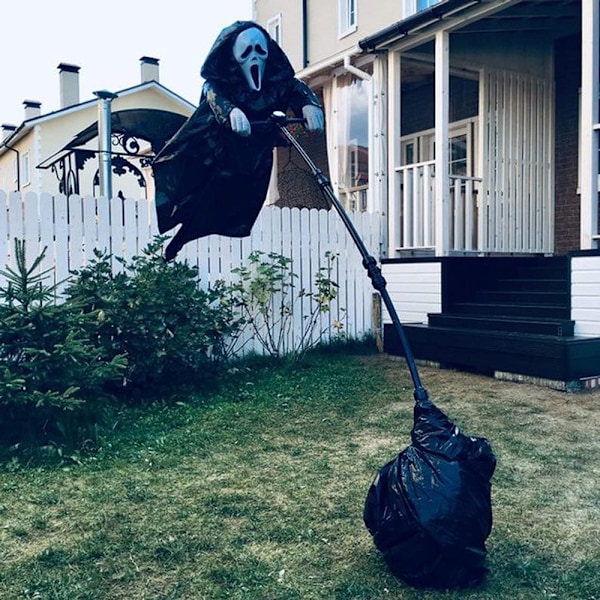 Aavepuku linnunpelätin lintu pastoraalinen suojaus halloween huuto aave
