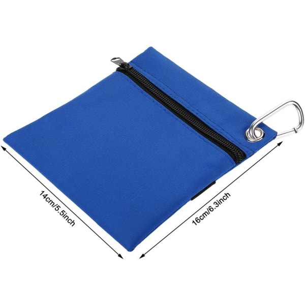 1 blue golf T-shirt bag, zippered golf T-shirt storage bag