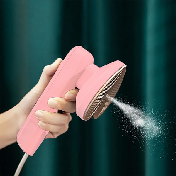 1 stk (Pink) Bærbar Mini Strygejern, Håndholdt Dampstrygejern,