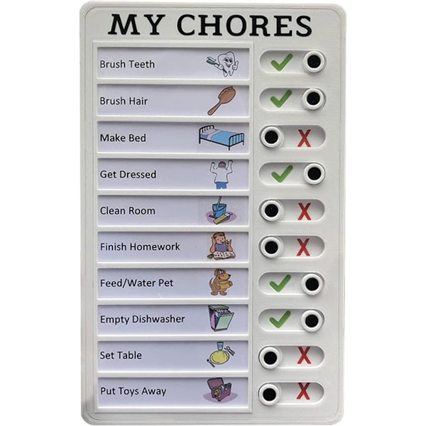 1 Styk Memo Board, Min Husholdnings Genanvendelig Checkliste / RV