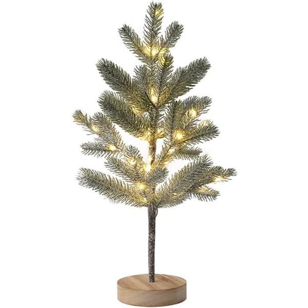 1 stjärnformad julgran med 50 LED-lampor, 55 cm hög