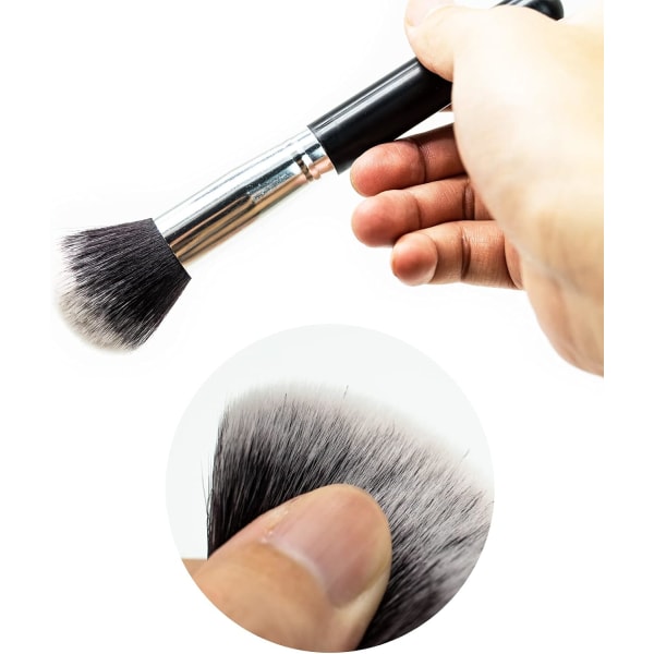 Makeup Brush Foundation Brush, Kabuki Brush Blender med platt huvud,