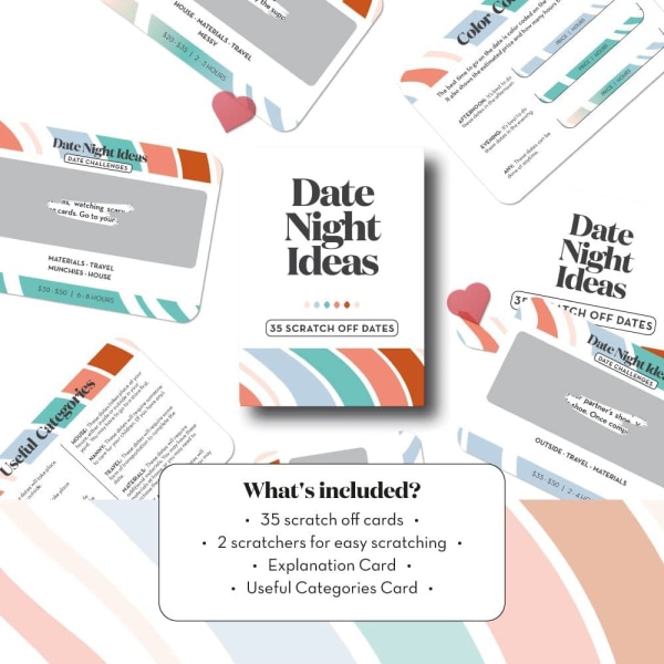 1 stk. Date Night idéer Engelsk version romantisk dating par